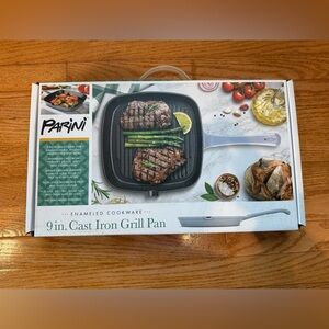 Parini 9” Cast Iron Grill Pan